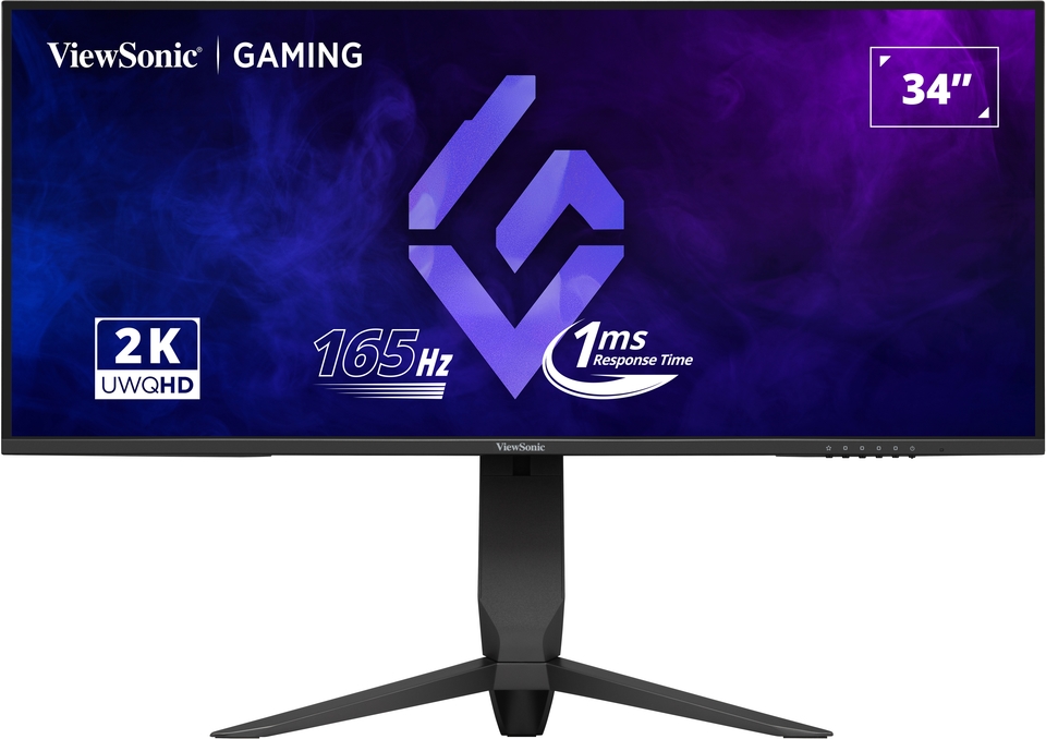 ViewSonic VX3480-2K-PRO 34” 165Hz UWQHD Gaming Monitor - ViewSonic